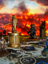 AdrenaCreative - Blood Rage: Gods of Asgard - Pedestals/Card Tray (Metallic Gold)