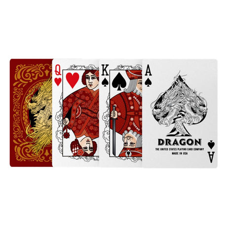 Bicycle Playing Cards - Dragon Red