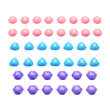 BGExpansions - The Vale of Eternity: Magic Stone Tokens / Coins (42 Pieces)
