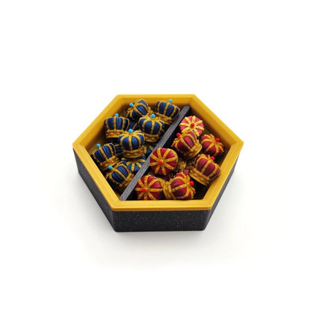BGExpansions - Magnetic Hex Board Game Trays – Modular & Customizable Organizer Accessories (8 pieces)
