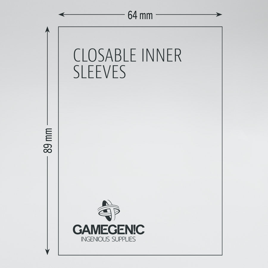Gamegenic - Prime Sleeves: Closable Inner Sleeves (100ct) (Repackaging) *PRE-ORDER*