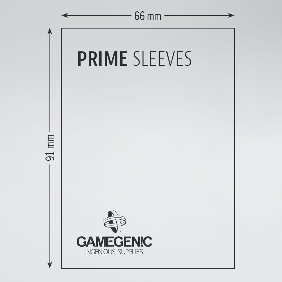 Gamegenic - Prime Double Sleeving: Clear/Black (2x100) (Repackaging) *PRE-ORDER*