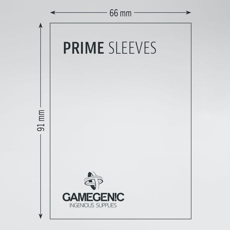 Gamegenic - Prime Double Sleeving: Clear/Black (2x100) (Repackaging) *PRE-ORDER*