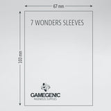 Gamegenic - Prime Sleeves: 7 Wonders (80ct) (Repackaging)