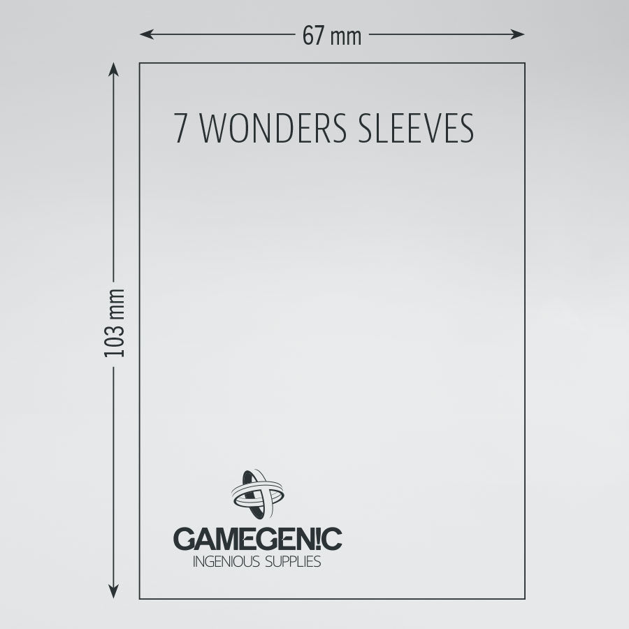 Gamegenic - Matte 7 Wonders Sleeves (80ct) (Repackaging)