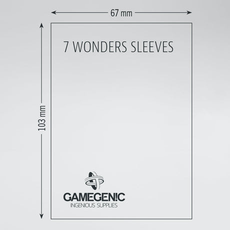 Gamegenic - Matte 7 Wonders Sleeves (80ct) (Repackaging)