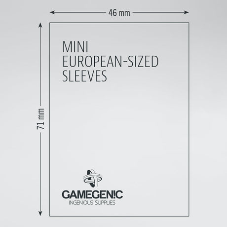 Gamegenic - Matte Mini European-Sized Sleeves (50ct) (Repackaging)
