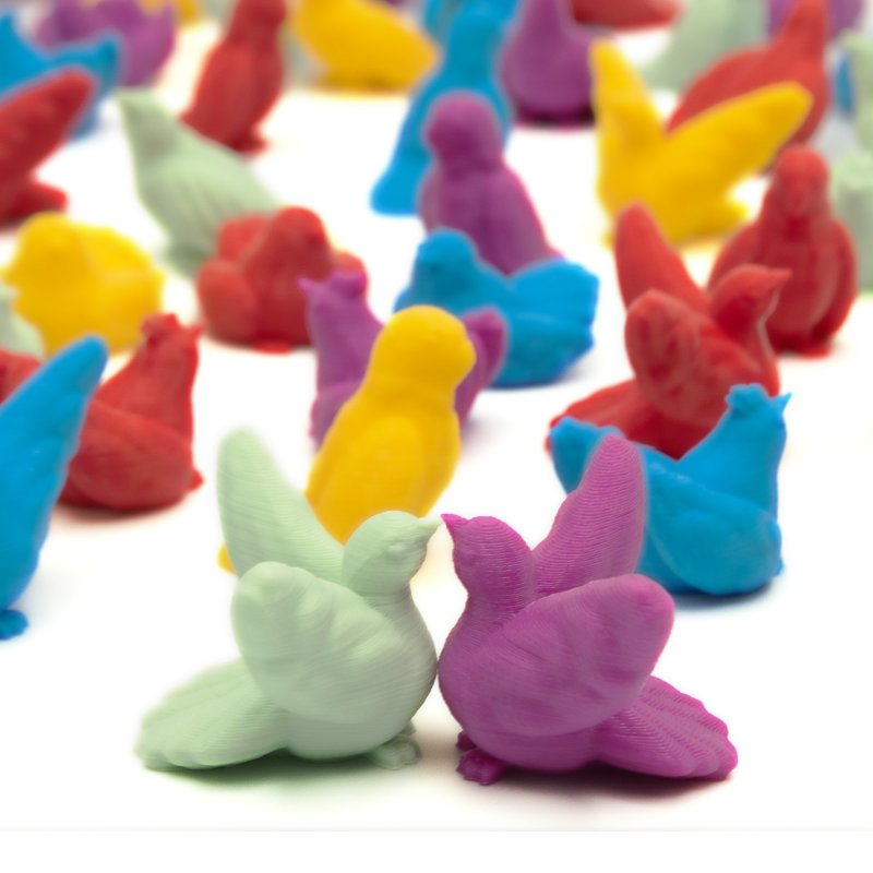 BGExpansions - Wingspan Asia - Multicolored Duet Birds (75 Pieces)