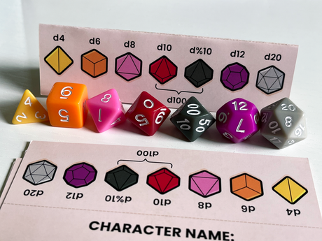 Freelancers: A Crossroads Game RPG Color-Coded Dice Set