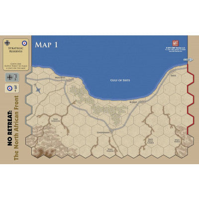 No Retreat 2: The North African Front, Mounted Maps