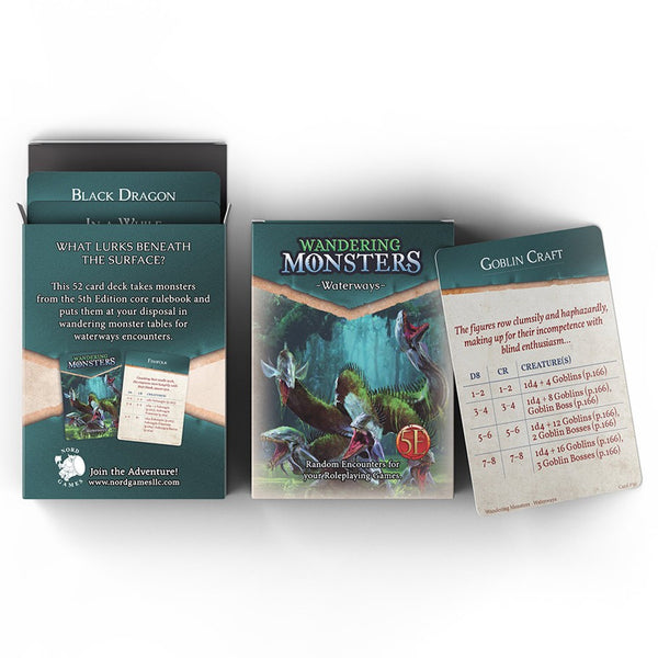 Dungeons & Dragons 5E - Wandering Monsters Deck: Waterways