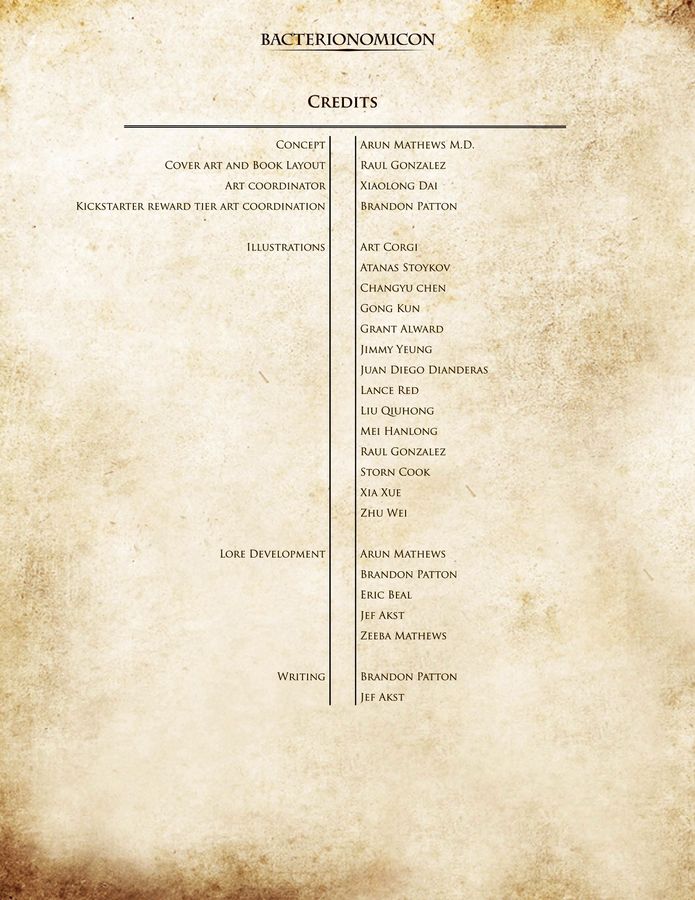 Healing Blade: Defenders of Soma- Bacterionomicon (Book)