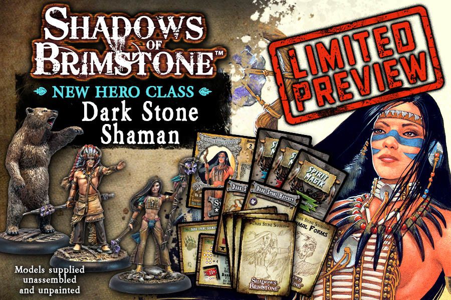 Shadows of Brimstone: Dark Stone Shaman Hero Pack