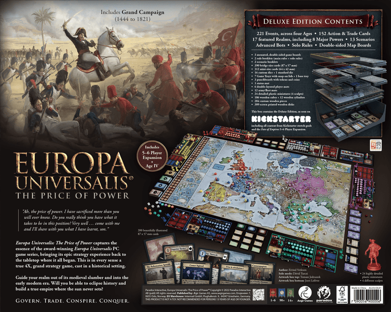 Europa Universalis The Price of Power (Kickstarter Deluxe Edition