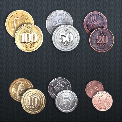 Hegemony: Deluxe Metal Coins