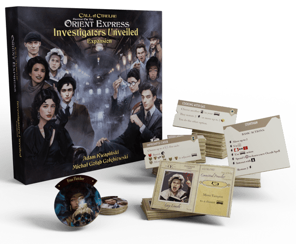 Horror on the Orient Express: The Board Game – Investigators Unveiled Expansion *PRE-ORDER*