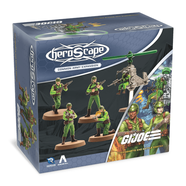 G.I. JOE Heroscape: Greenshirts & Battle Copter Common Army Expansion *PRE-ORDER*