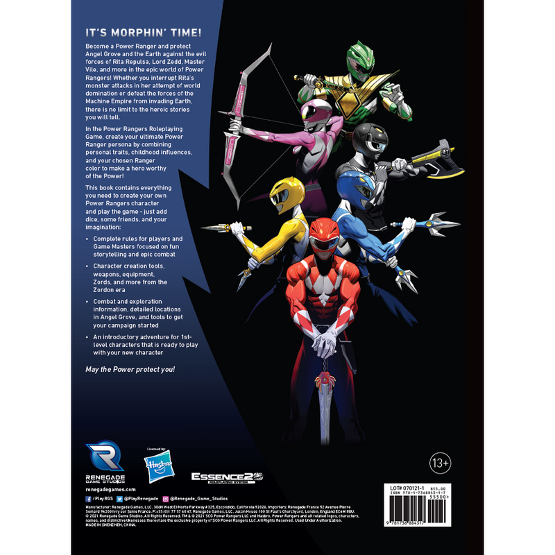 Power Rangers: Roleplaying Game Core Rulebook (Minor Damage)