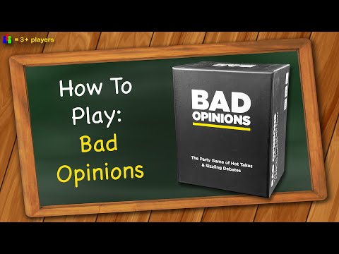 Bad Opinions