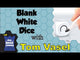 Blank White Dice