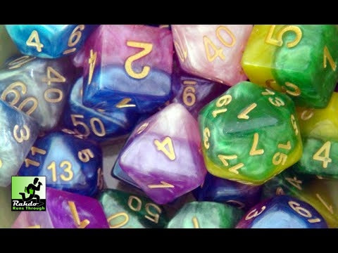 Gate Keeper Games: 7-Die Set Halfsies - Fire & Dice
