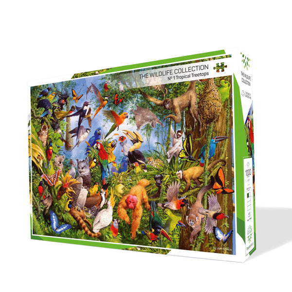 Treecer Puzzles - The Wildlife Collection – Nr. 1 Tropical Treetops (1000 Pieces) (Import)
