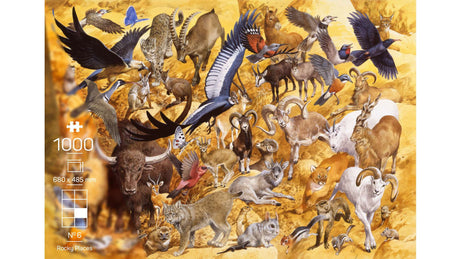 Treecer Puzzles - The Wildlife Collection – Nr. 6 Rocky Places (1000 Pieces) (Import)