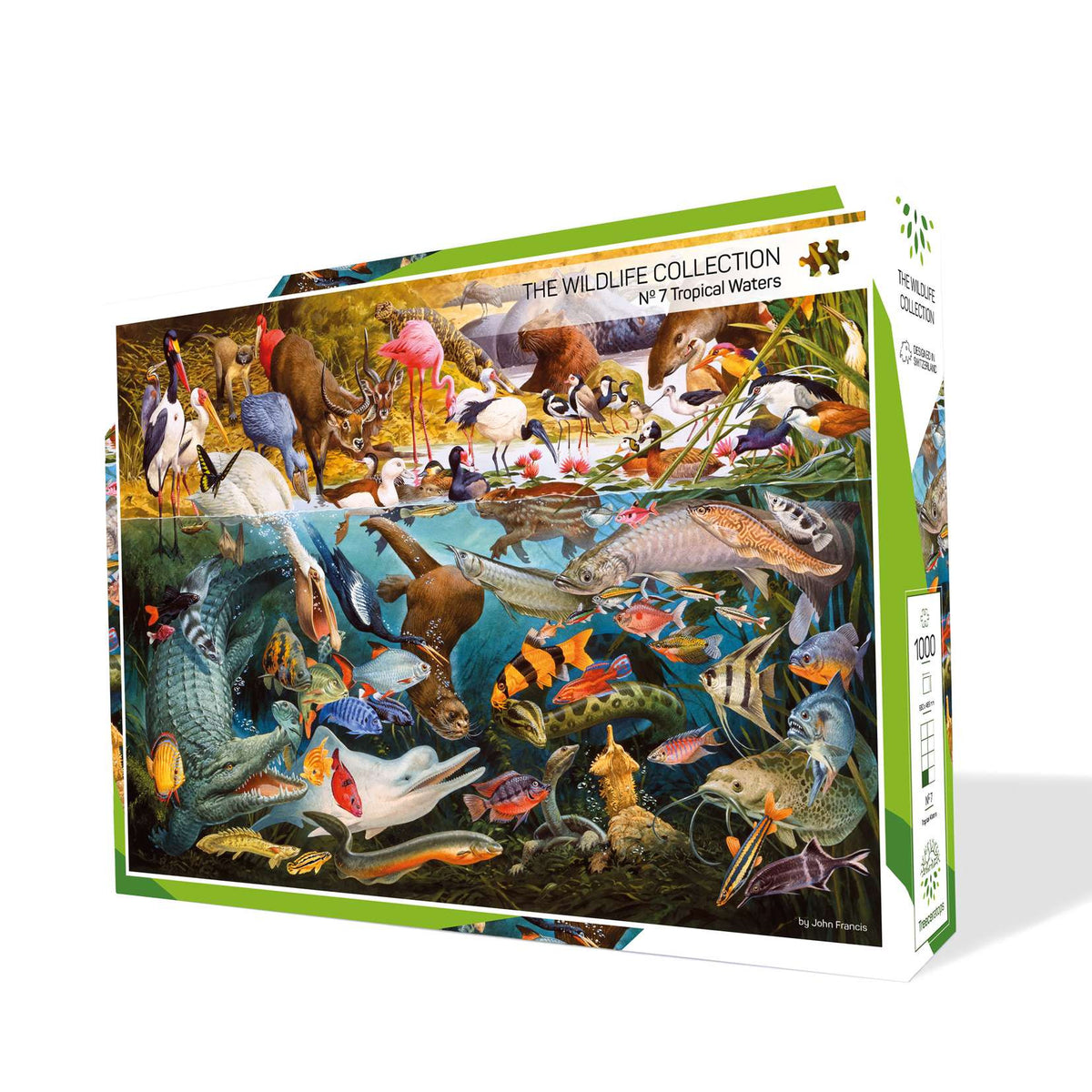 Treecer Puzzles - The Wildlife Collection – Nr. 7 Tropical Waters (1000 Pieces) (Import)