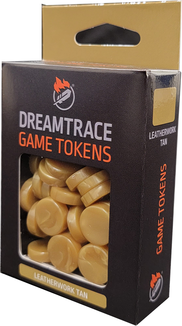Dreamtrace Gaming Tokens: Leatherwork Tan