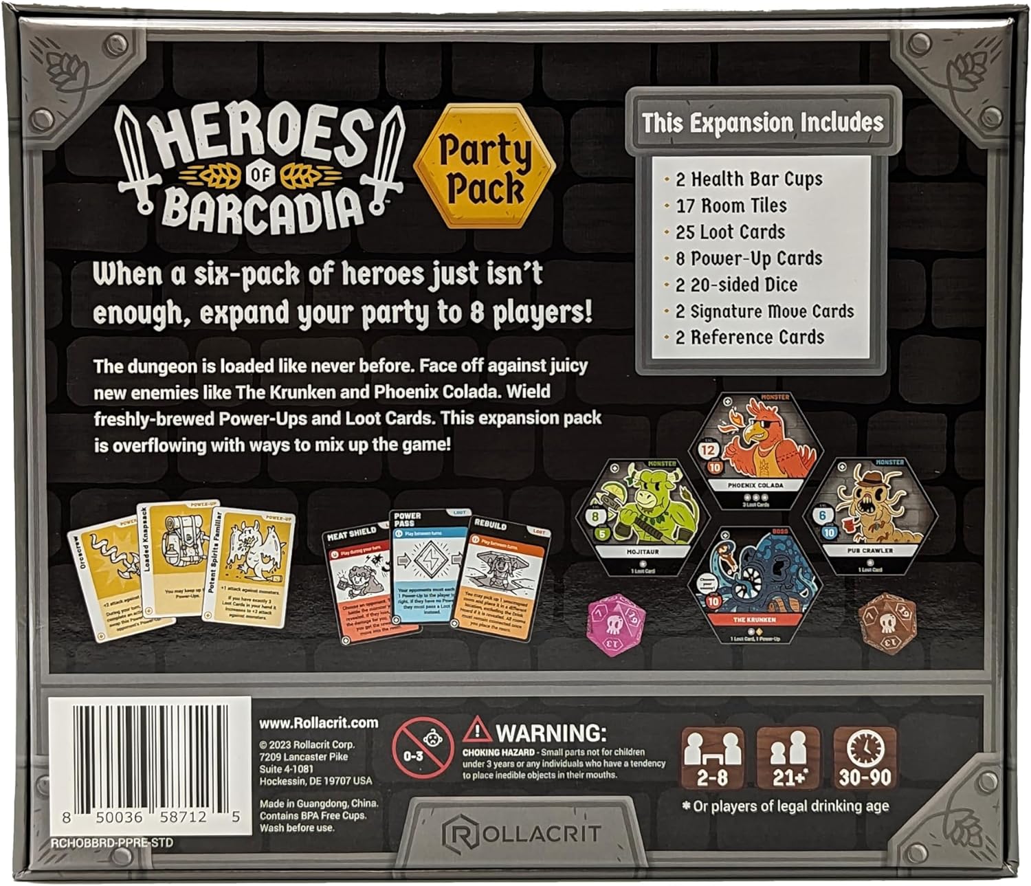 Heroes of Barcadia Party Pack Glass Set Expansion *PRE-ORDER*