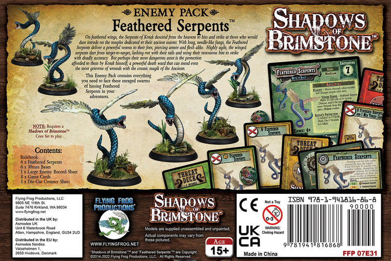 Shadows of Brimstone: Feathered Serpents Enemy Pack