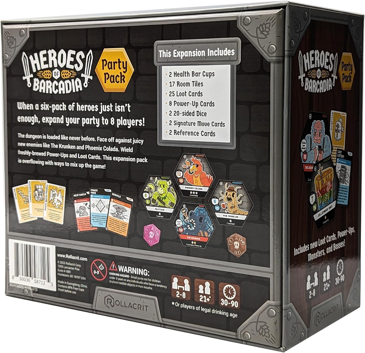 Heroes of Barcadia Party Pack Glass Set Expansion *PRE-ORDER*
