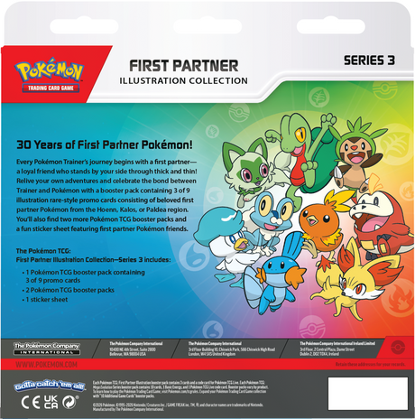 Pokémon - First Partner Illustration Collection - Series 3