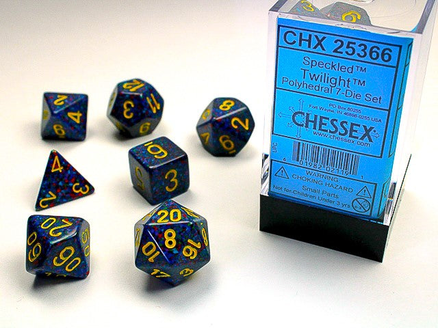 Chessex - 7 Piece - Speckled - Twilight