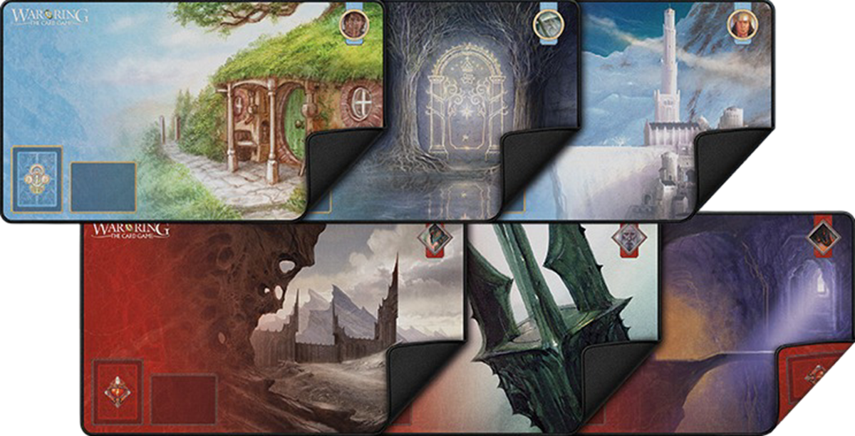 War of the Ring – The Card Game: Deluxe Playmats Complete Set *PRE-ORDER*