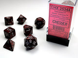 Chessex - 7 Piece - Speckled - Silver Volcano
