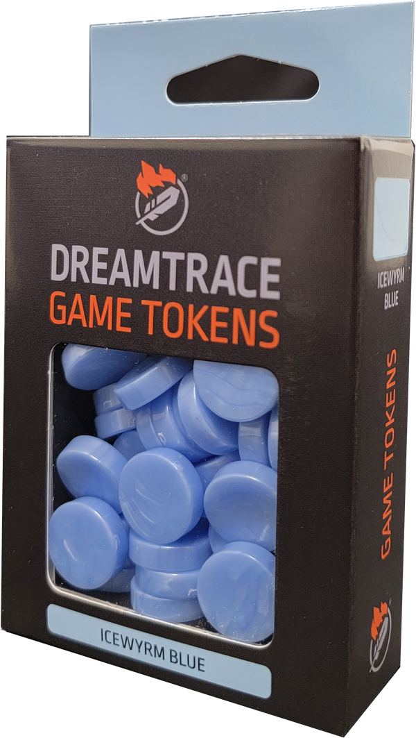 Dreamtrace Gaming Tokens: Icewyrm Blue