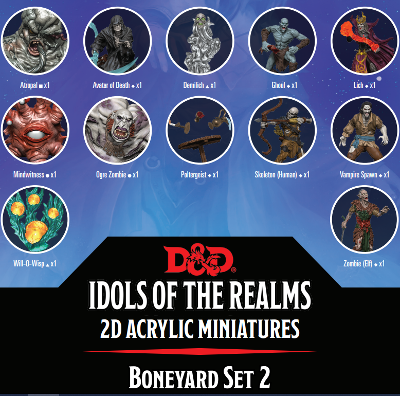 Dungeons and Dragons - Idols of the Realms: Boneyard Set 2
