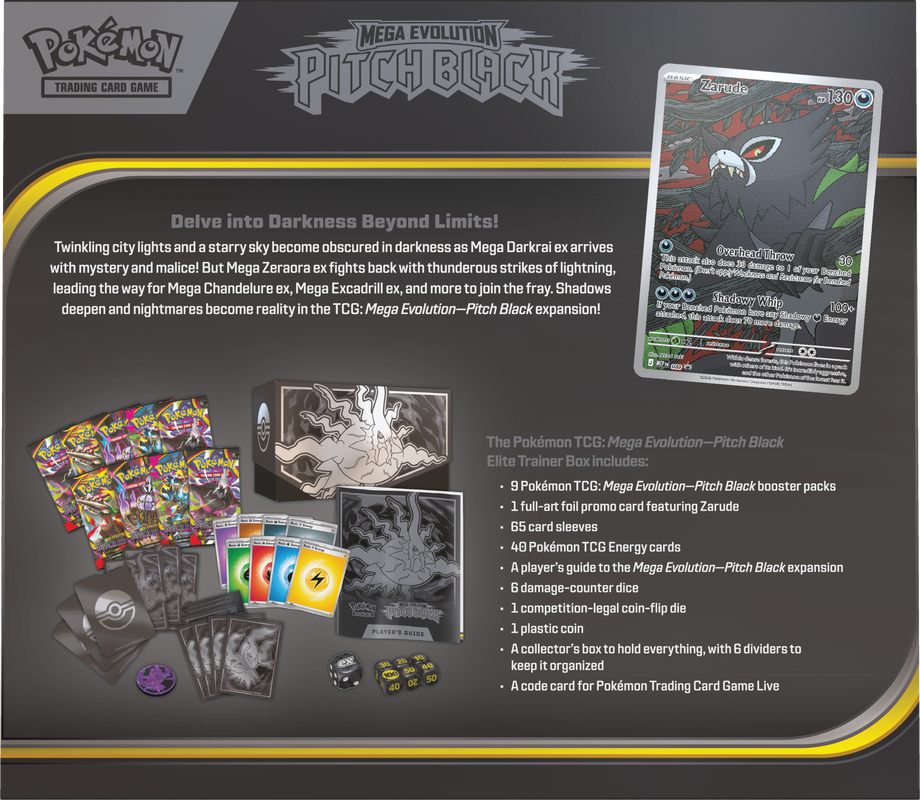 Pokemon - Mega Evolution - Pitch Black - Elite Trainer Box