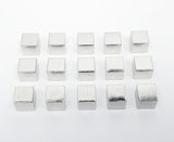 Top Shelf Gamer - Silver Metal Cubes 9.5mm V2 (set of 15)