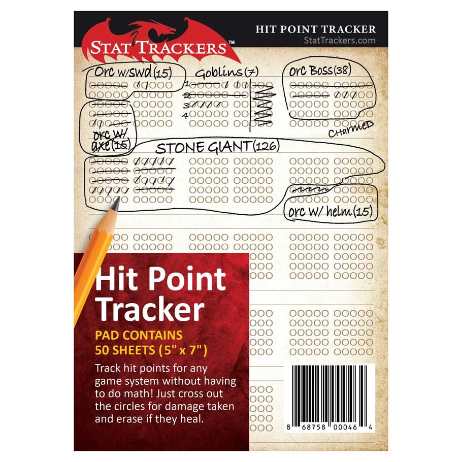 Stat Trackers: Hit Point Trackers & Board Game & Board Game Bliss