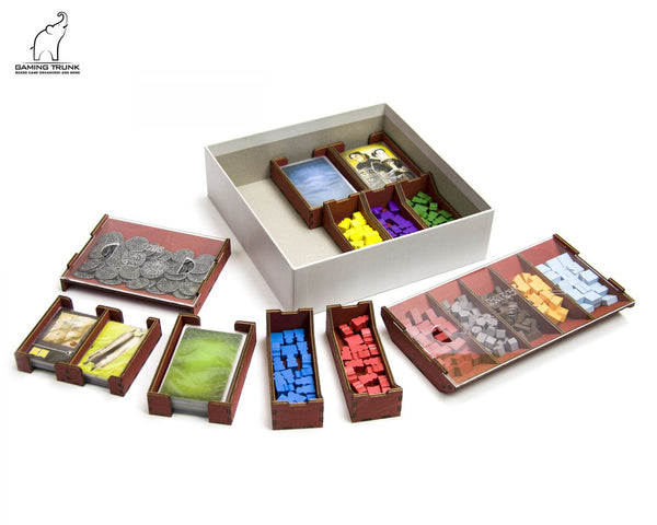 Gaming Trunk - Architects Organizer for Architects of the West Kingdom (Natural Unstained)