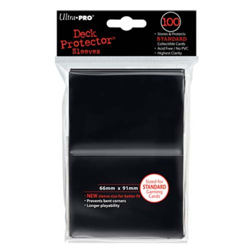 Ultra Pro - PRO-Gloss 100ct Standard Deck Protector® sleeves: Black