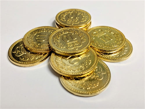 Generic Metal Coins: Set of 10 (Lisboa, Brass)