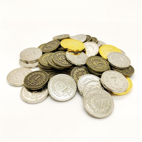 Generic Metal Coins: Set of 55 (Lisboa, Brass)