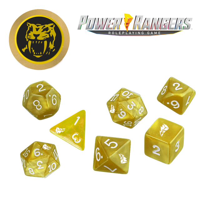 Power Rangers: Roleplaying Game  Dice Set - Yellow