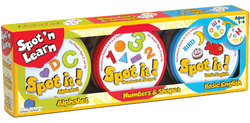 Spot It! Junior Spot’n Learn 3 Pack – Board Game Bliss