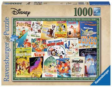Puzzle Ravensburger - Disney Vintage Movie Posters (1000 Pieces)