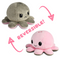 Reversible Octopus Mini Happy Pink / Angry Grey