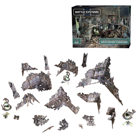 Battle Systems Scifi Terrain Ruined Catacombs Set (Import)